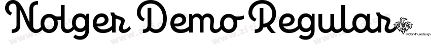 Nolger Demo Regular字体转换